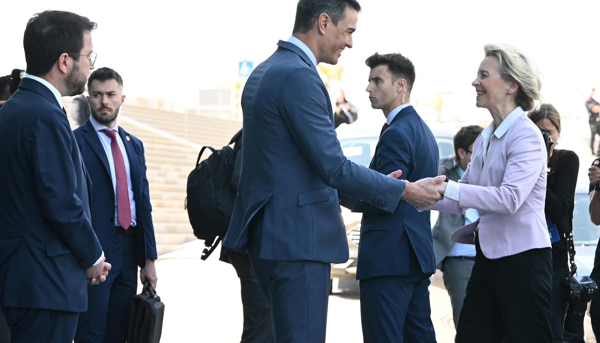 Cercle d’Economia Pedro Sanchez Pere Aragones  Von Der Leyen